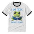 Introvert Herpetologists Amphibian Frog Lover Unisex Cotton Ringer T-Shirt Introvert Herpetologists Amphibian Frog Lover Unisex Cotton Ringer T-Shirt