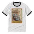 Introvert Homebody Awkward Skeleton The Homebody Tarot Card Unisex Cotton Ringer T-Shirt Introvert Homebody Awkward Skeleton The Homebody Tarot Card Unisex Cotton Ringer T-Shirt