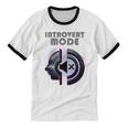 Introvert Mode Finding Inner Peace In Silence Unisex Cotton Ringer T-Shirt