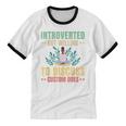 Introvert Saying Antisocial Sarcasm Introverts Unisex Cotton Ringer T-Shirt