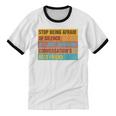 Introvert Stop Being Afraid Of Silence Just Awkward Unisex Cotton Ringer T-Shirt Introvert Stop Being Afraid Of Silence Just Awkward Unisex Cotton Ringer T-Shirt