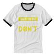 Introvert Tips On How To Talk To Me Please Don't Antisocial Unisex Cotton Ringer T-Shirt