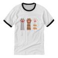 Introvert Unite Kitty Paws Raise Introverted Gathering Unisex Cotton Ringer T-Shirt Introvert Unite Kitty Paws Raise Introverted Gathering Unisex Cotton Ringer T-Shirt