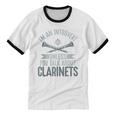 Im An Introvert Unless You Talk About Clarinets Unisex Cotton Ringer T-Shirt