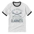 Im An Introvert Unless You Talk About Clarinets Unisex Cotton Ringer T-Shirt Im An Introvert Unless You Talk About Clarinets Unisex Cotton Ringer T-Shirt