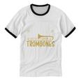 Im An Introvert Unless You Talk About Trombone Unisex Cotton Ringer T-Shirt