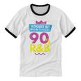 Introvert But Willing To Discuss 90s R&B 1990s Kid Unisex Cotton Ringer T-Shirt