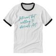 Introvert But Willing To Discuss Art Unisex Cotton Ringer T-Shirt