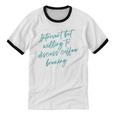 Introvert But Willing To Discuss Coffee Brewing Unisex Cotton Ringer T-Shirt