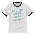Introvert But Willing To Discuss Hiking Unisex Cotton Ringer T-Shirt