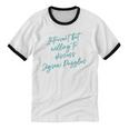 Introvert But Willing To Discuss Jigsaw Puzzles Unisex Cotton Ringer T-Shirt Introvert But Willing To Discuss Jigsaw Puzzles Unisex Cotton Ringer T-Shirt