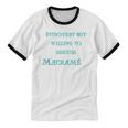Introvert But Willing To Discuss Macramé Unisex Cotton Ringer T-Shirt Introvert But Willing To Discuss Macramé Unisex Cotton Ringer T-Shirt
