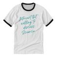 Introvert But Willing To Discuss Science Unisex Cotton Ringer T-Shirt
