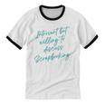 Introvert But Willing To Discuss Scrapbooking Unisex Cotton Ringer T-Shirt