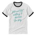 Introvert But Willing To Discuss The Sky Unisex Cotton Ringer T-Shirt