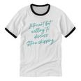 Introvert But Willing To Discuss Stone Skipping Unisex Cotton Ringer T-Shirt Introvert But Willing To Discuss Stone Skipping Unisex Cotton Ringer T-Shirt