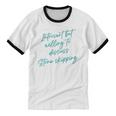 Introvert But Willing To Discuss Stone Skipping Unisex Cotton Ringer T-Shirt