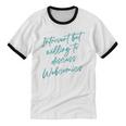 Introvert But Willing To Discuss Webcomics Unisex Cotton Ringer T-Shirt