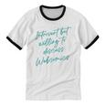 Introvert But Willing To Discuss Webcomics Unisex Cotton Ringer T-Shirt