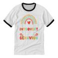 Introvert But Willing To Shape Your Behavior Unisex Cotton Ringer T-Shirt