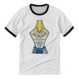 Introverted Fountain Pen Enthusiast Smiling Face Unisex Cotton Ringer T-Shirt Introverted Fountain Pen Enthusiast Smiling Face Unisex Cotton Ringer T-Shirt
