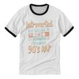 Introverted But Willing To Discuss 90s Rap Premium Tri-Blend Unisex Cotton Ringer T-Shirt Introverted But Willing To Discuss 90s Rap Premium Tri-Blend Unisex Cotton Ringer T-Shirt