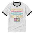 Introverted But Willing To Discuss 90's Rap Unisex Cotton Ringer T-Shirt Introverted But Willing To Discuss 90's Rap Unisex Cotton Ringer T-Shirt