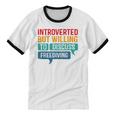 Introverted But Willing To Discuss Freediving Unisex Cotton Ringer T-Shirt Introverted But Willing To Discuss Freediving Unisex Cotton Ringer T-Shirt