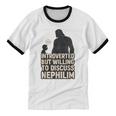 Introverted But Willing To Discuss Nephilim Tee Unisex Cotton Ringer T-Shirt