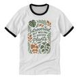 Introverted But Willing To Discuss Plants Botanical Unisex Cotton Ringer T-Shirt