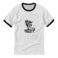 Introverted But Willing To Discuss Snacks Coffee Premium Unisex Cotton Ringer T-Shirt