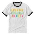 Introverts Anxiety Introvert Antisocial Sarcasm Unisex Cotton Ringer T-Shirt