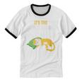 It's Too Peopley Outside Introvert And Cat Lover Unisex Cotton Ringer T-Shirt