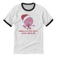Jingle All The Way Away From Me This Christmas For Introvert Unisex Cotton Ringer T-Shirt