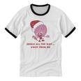 Jingle All The Way Away From Me This Christmas For Introvert Unisex Cotton Ringer T-Shirt