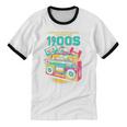 Joke 90s Please Be Patient With Me I'm From The 1900s Premium Tri-Blend Unisex Cotton Ringer T-Shirt