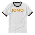 JOMO Joy Of Missing Out Introvert Unisex Cotton Ringer T-Shirt JOMO Joy Of Missing Out Introvert Unisex Cotton Ringer T-Shirt