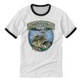 Just Let Me And My Dog By Lake Fishing Introvert Lifestyle Unisex Cotton Ringer T-Shirt