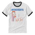 We Just Text Introvert For Quiet People Raglan Baseball Tee Unisex Cotton Ringer T-Shirt We Just Text Introvert For Quiet People Raglan Baseball Tee Unisex Cotton Ringer T-Shirt