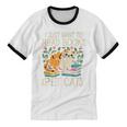I Just Want To Read Books And Pet Cats Introvert Unisex Cotton Ringer T-Shirt