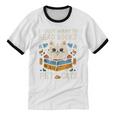 I Just Want To Read Books And Pet Cats Introvert Unisex Cotton Ringer T-Shirt I Just Want To Read Books And Pet Cats Introvert Unisex Cotton Ringer T-Shirt