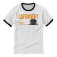 Labrador Retriever Labtrovert Definition Introvert Labrador Unisex Cotton Ringer T-Shirt Labrador Retriever Labtrovert Definition Introvert Labrador Unisex Cotton Ringer T-Shirt
