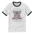 Leave Me Alone I'm Introverting Koala Introvert Unisex Cotton Ringer T-Shirt Leave Me Alone I'm Introverting Koala Introvert Unisex Cotton Ringer T-Shirt