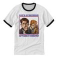 Let's Overthink Everything Shirt Antisocial Introvert Unisex Cotton Ringer T-Shirt