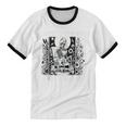 Life Is Short Buy The Book Introvert Skeleton Reading Unisex Cotton Ringer T-Shirt Life Is Short Buy The Book Introvert Skeleton Reading Unisex Cotton Ringer T-Shirt