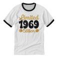 Limited 1969 Edition Retro Nostalgia Art Unisex Cotton Ringer T-Shirt