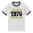 Limited 1970 Edition Retro Vintage 70s Nostalgia Premium Unisex Cotton Ringer T-Shirt Limited 1970 Edition Retro Vintage 70s Nostalgia Premium Unisex Cotton Ringer T-Shirt