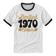 Limited 1970 Edition Retro Vintage 70s Nostalgia Unisex Cotton Ringer T-Shirt