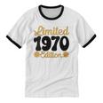 Limited 1970 Edition Retro Vintage 70s Nostalgia Unisex Cotton Ringer T-Shirt