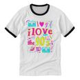 I Love The 90'S 90s Nostalgia Premium Tri-Blend Unisex Cotton Ringer T-Shirt I Love The 90'S 90s Nostalgia Premium Tri-Blend Unisex Cotton Ringer T-Shirt